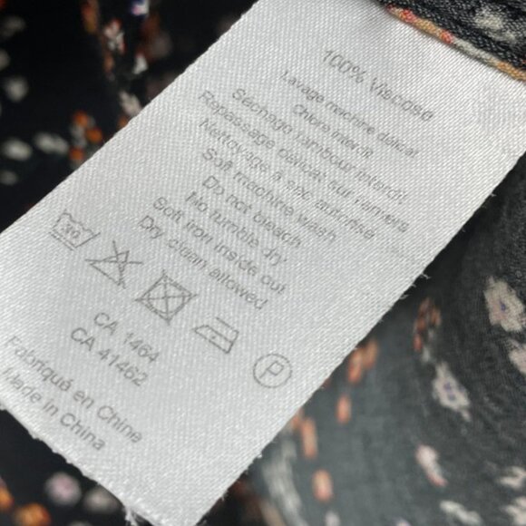 Zadig & Voltaire Taos Tunic Floral Button Top Blouse Shirt Women's Small - Picture 5 of 7